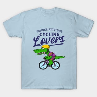 crocodile bicycle T-Shirt